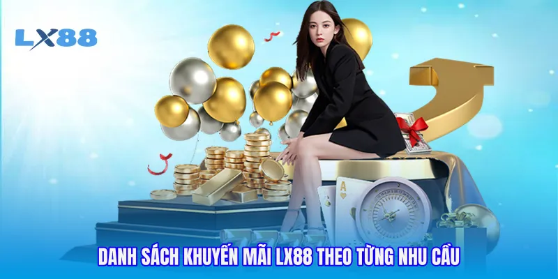 Danh sách khuyến mãi LX88 theo từng nhu cầu