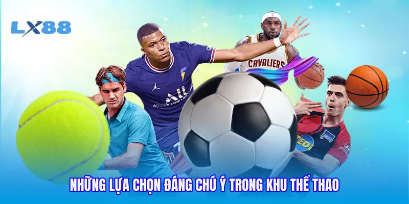 Những lựa chọn đáng chú ý trong khu thể thao